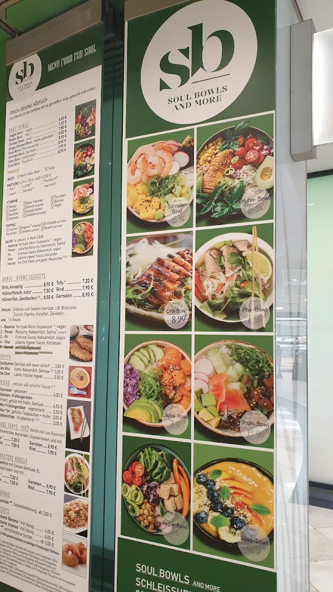 Speisekarte, Soul Bowls and more