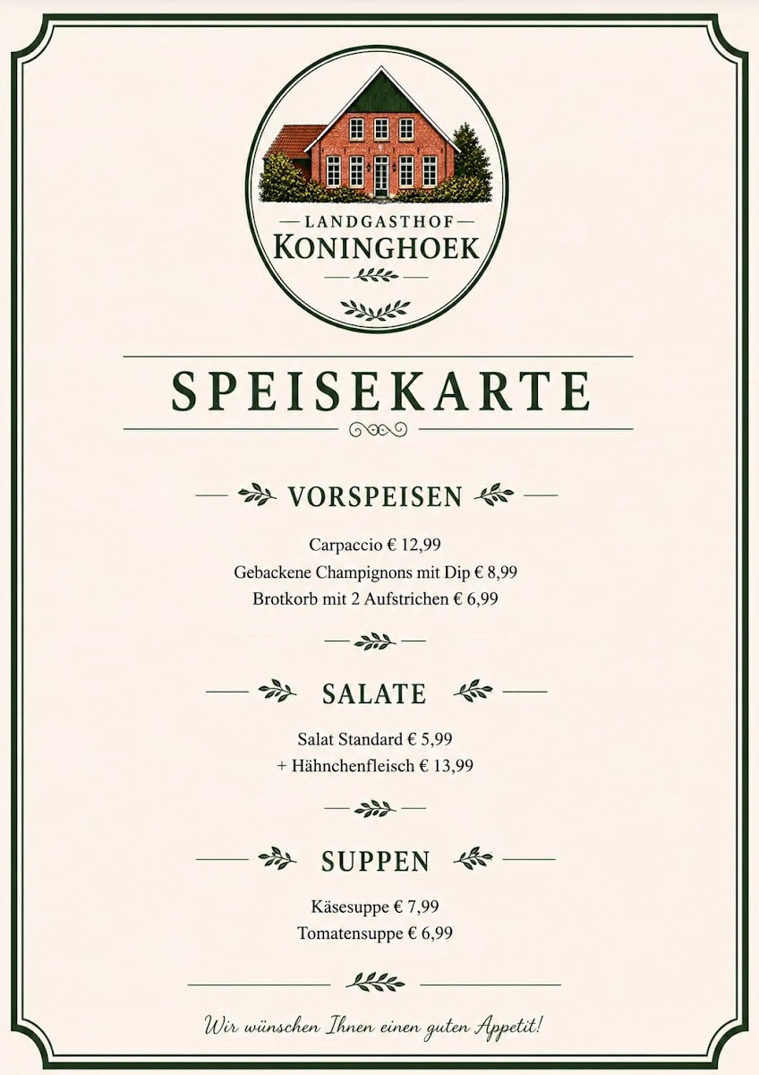 Speisekarte photo 2