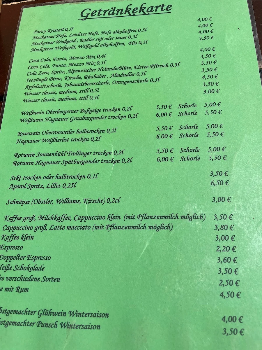 Speisekarte photo 1