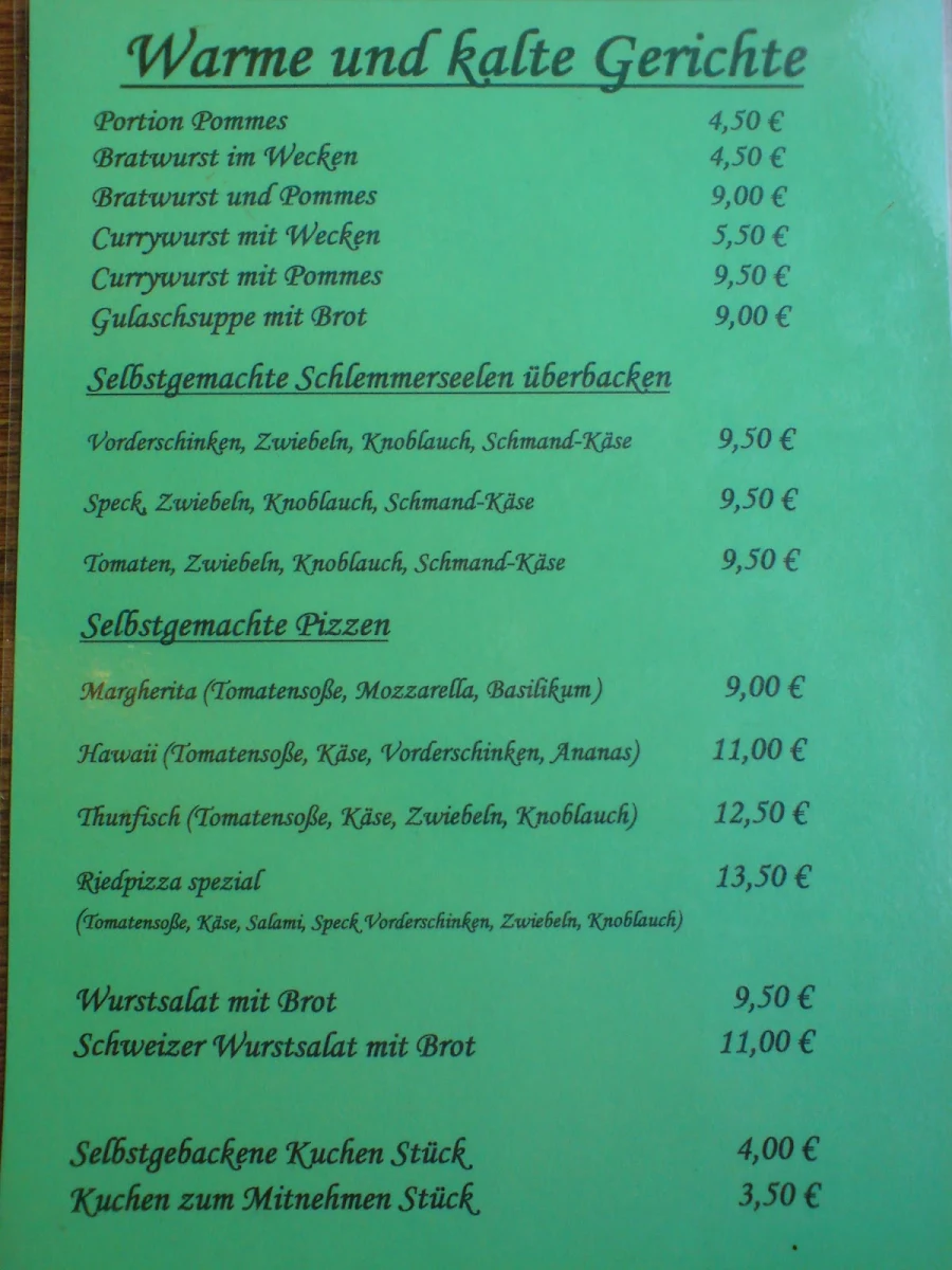 Speisekarte photo 4