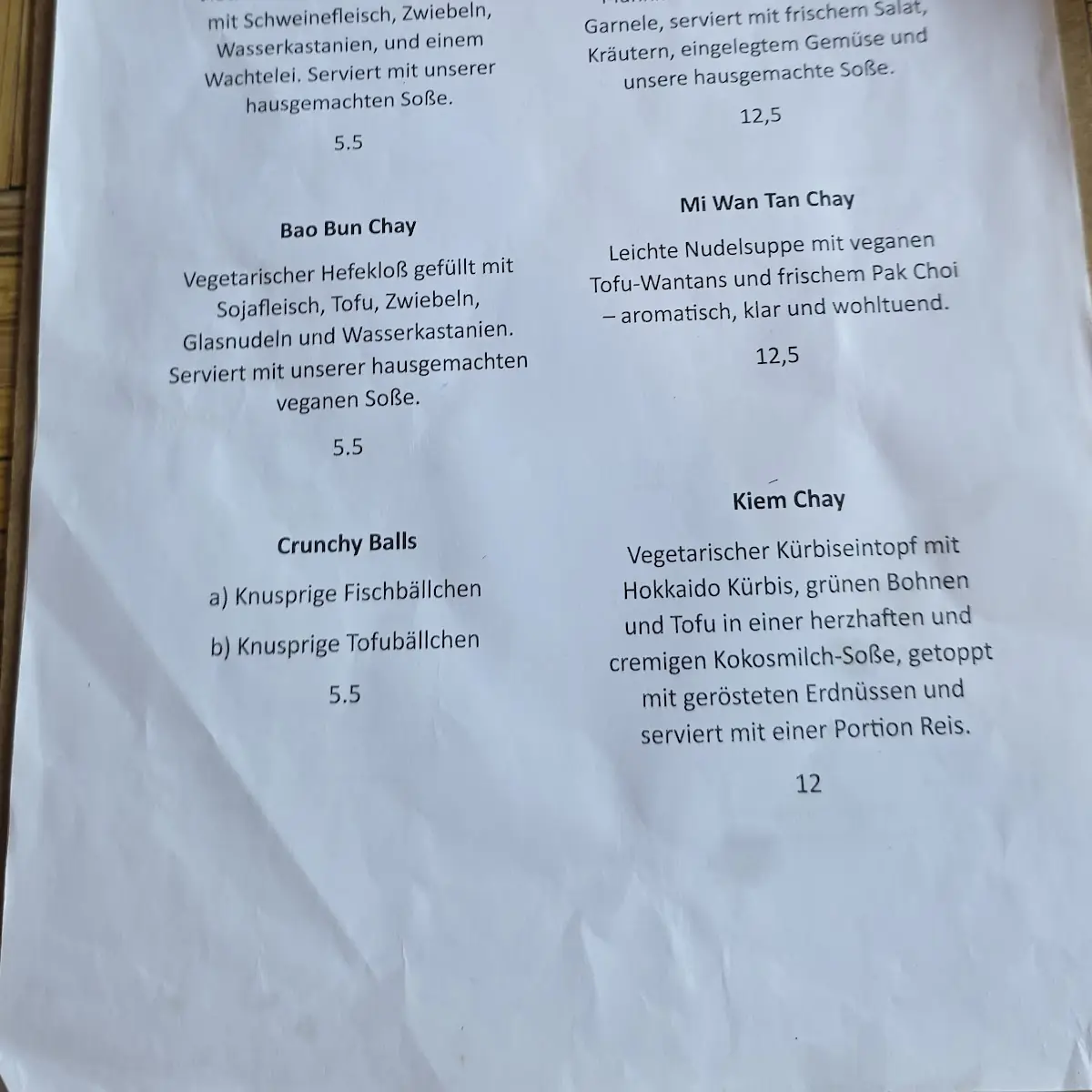 Speisekarte photo 3