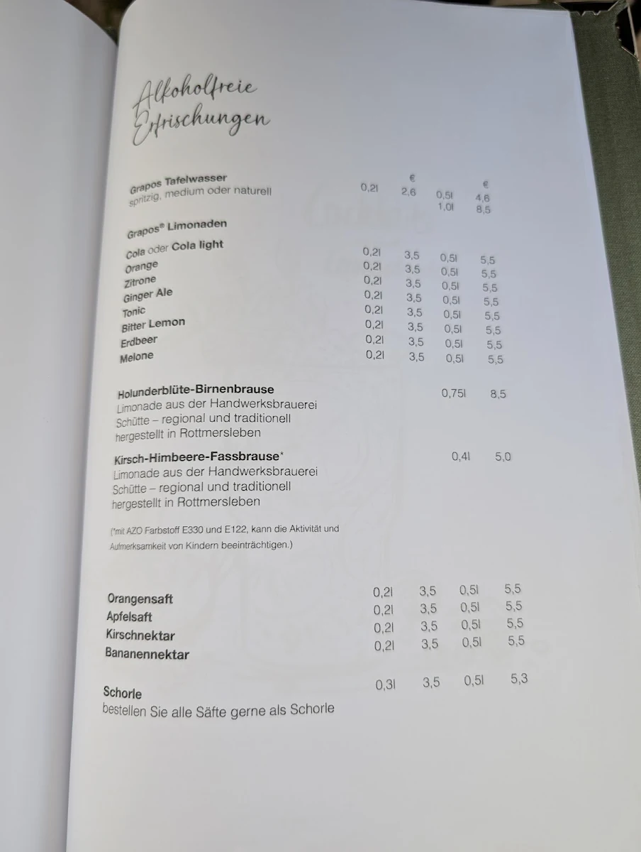 Speisekarte photo 1