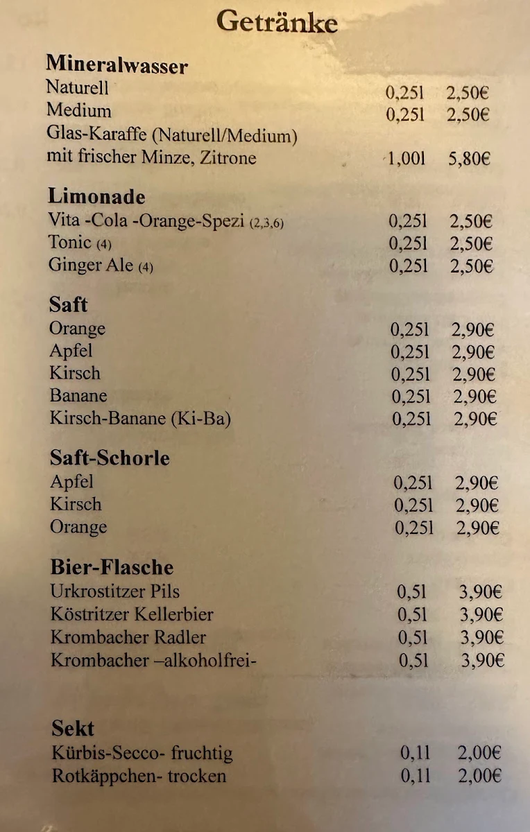 Speisekarte photo 1