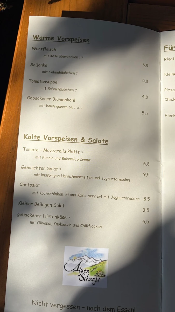 Speisekarte photo 8