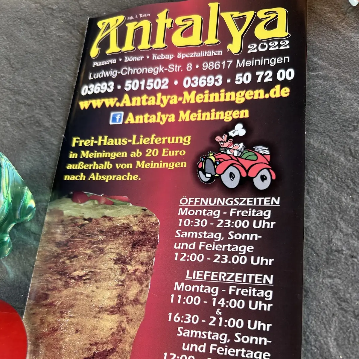 Speisekarte, Antalya Grill