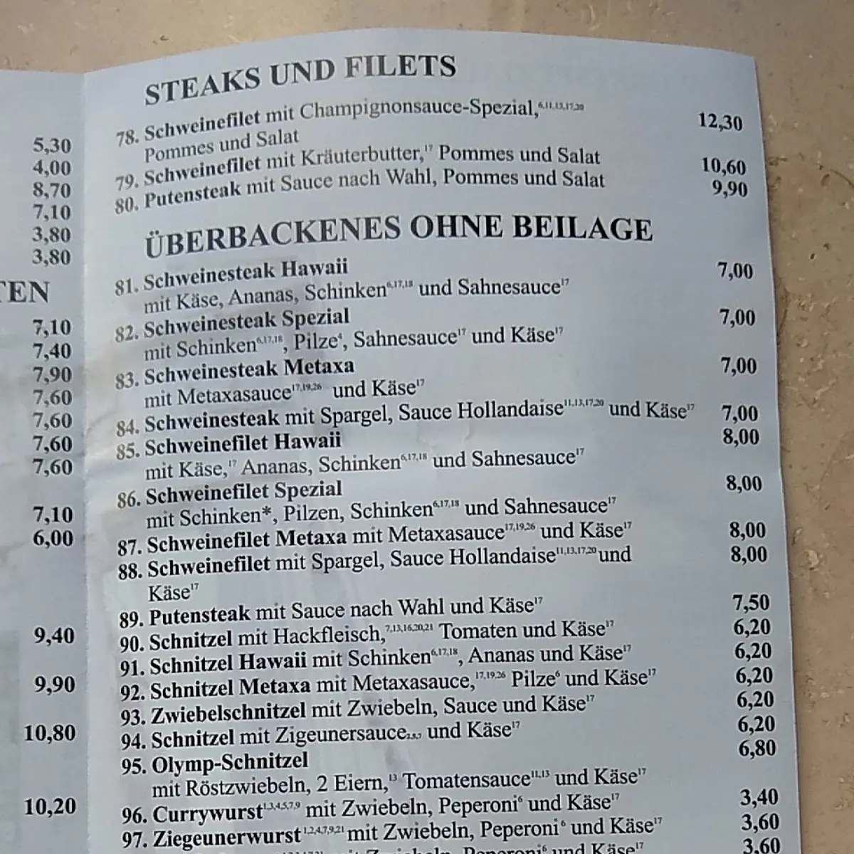 Speisekarte photo 6