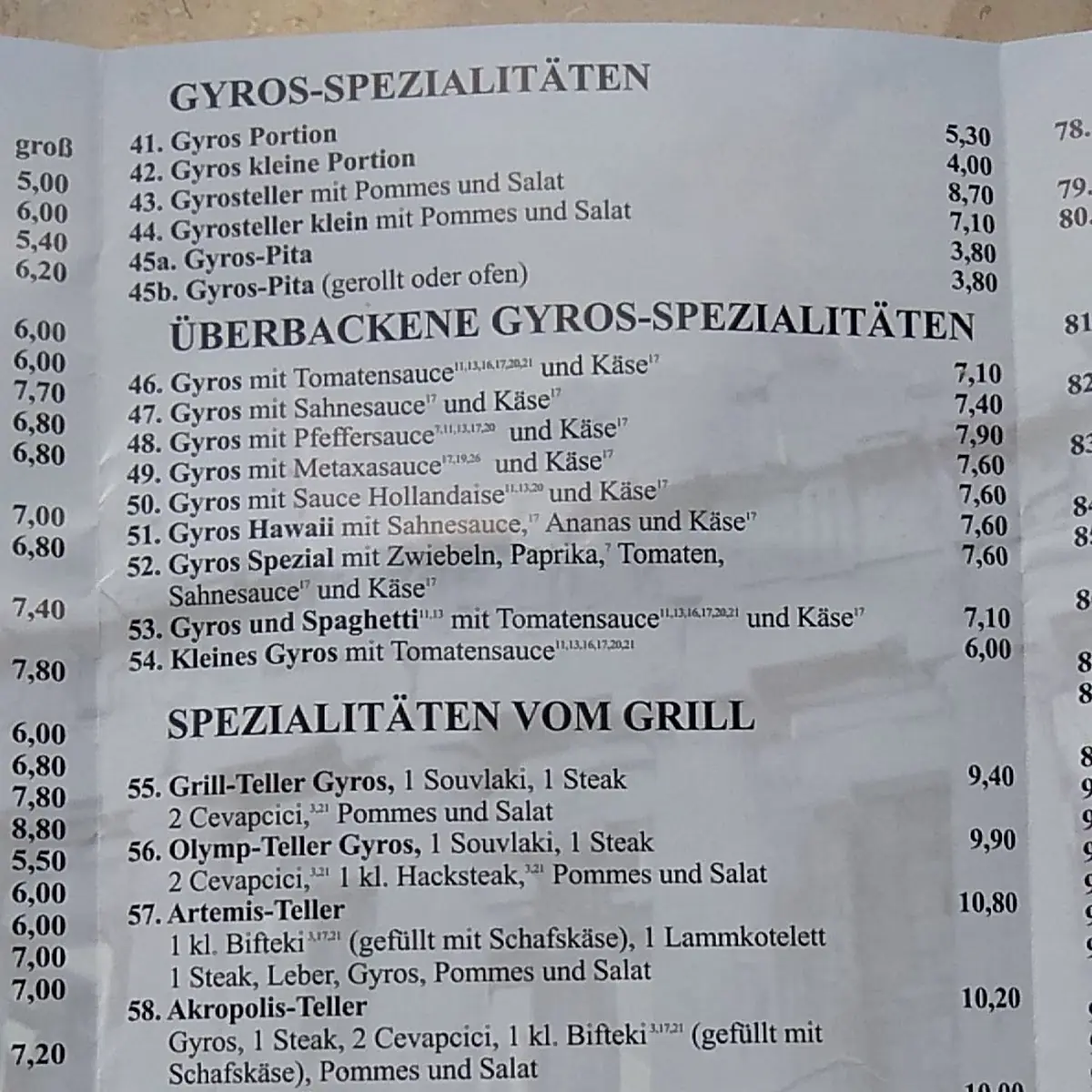 Speisekarte photo 8