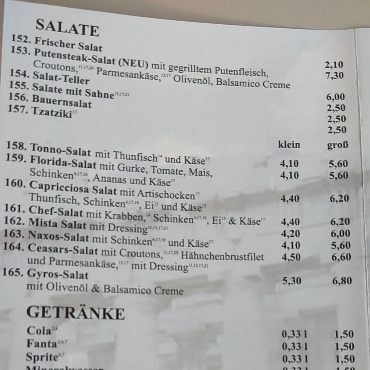 Speisekarte photo 9