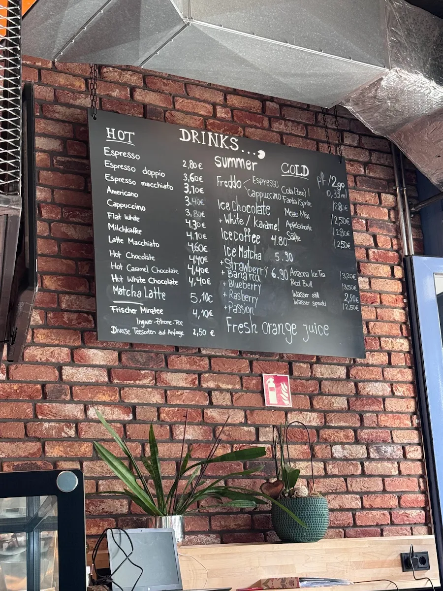 Speisekarte, Cafe 34 Düsseldorf