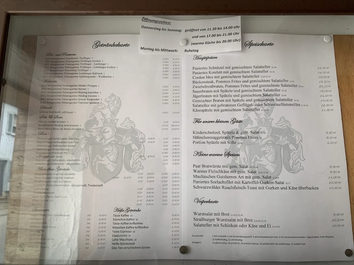 Speisekarte photo 2