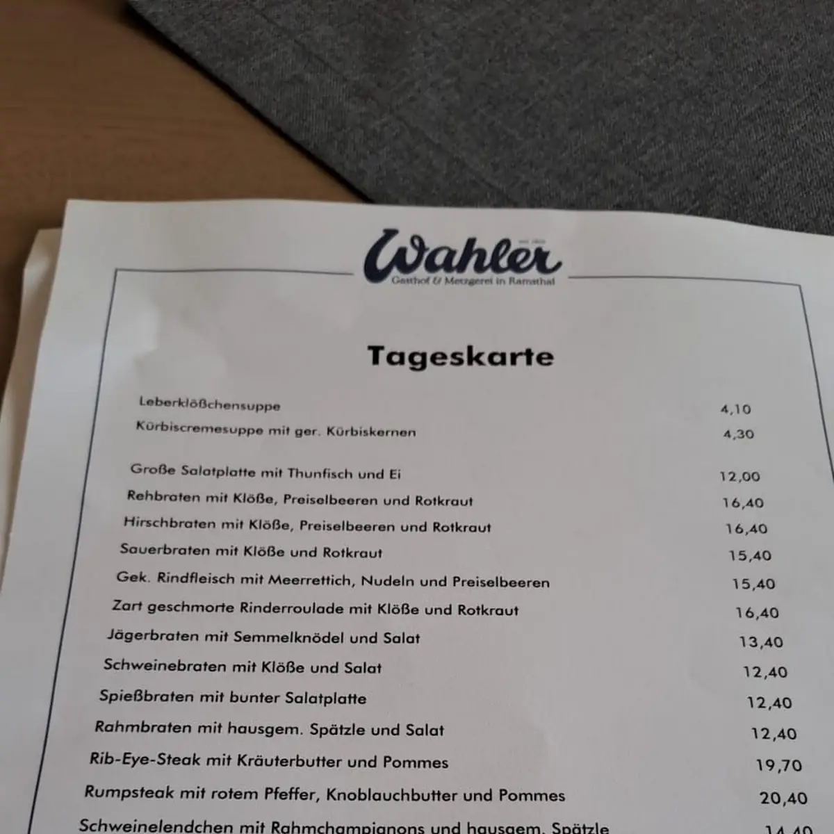 Speisekarte photo 6