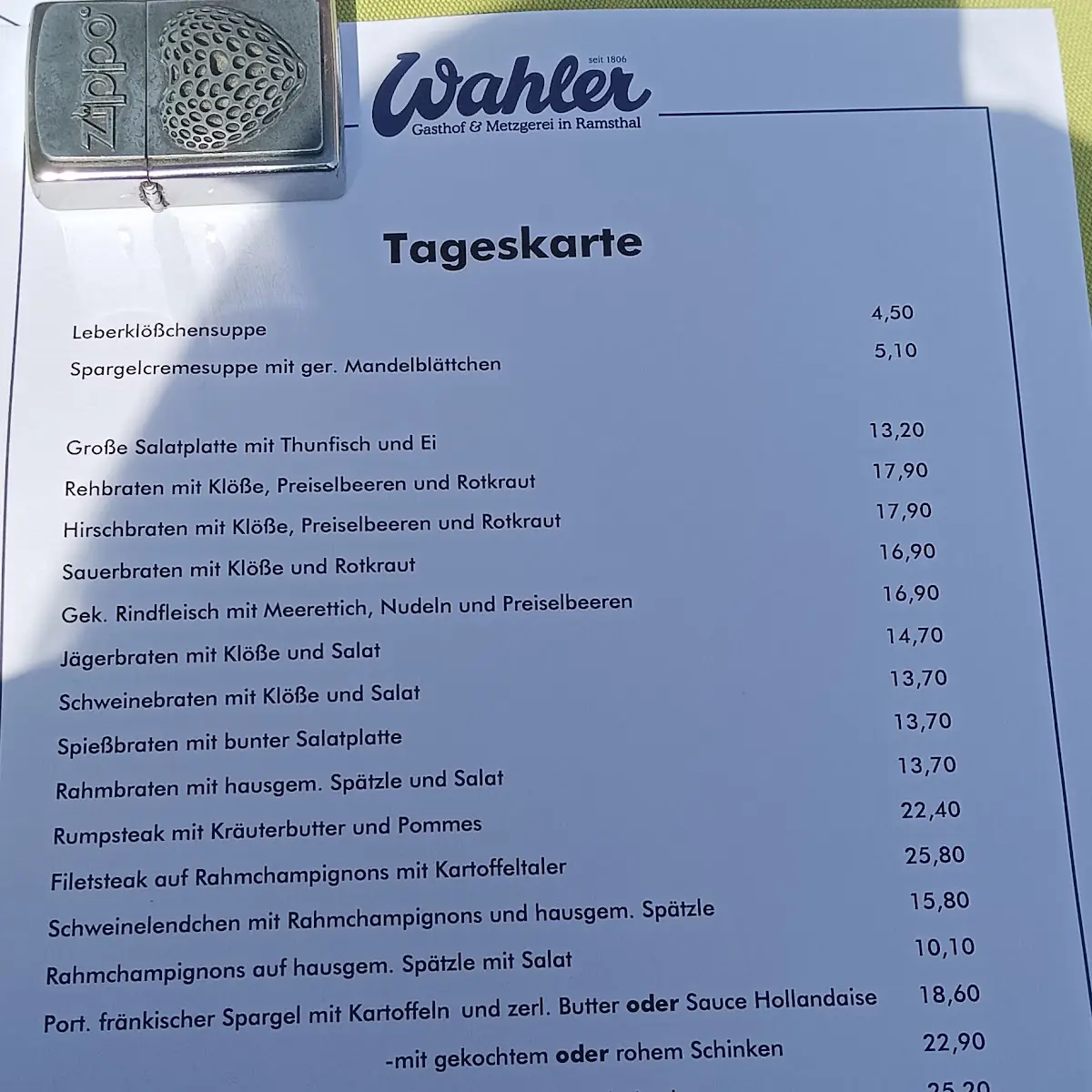 Speisekarte photo 7