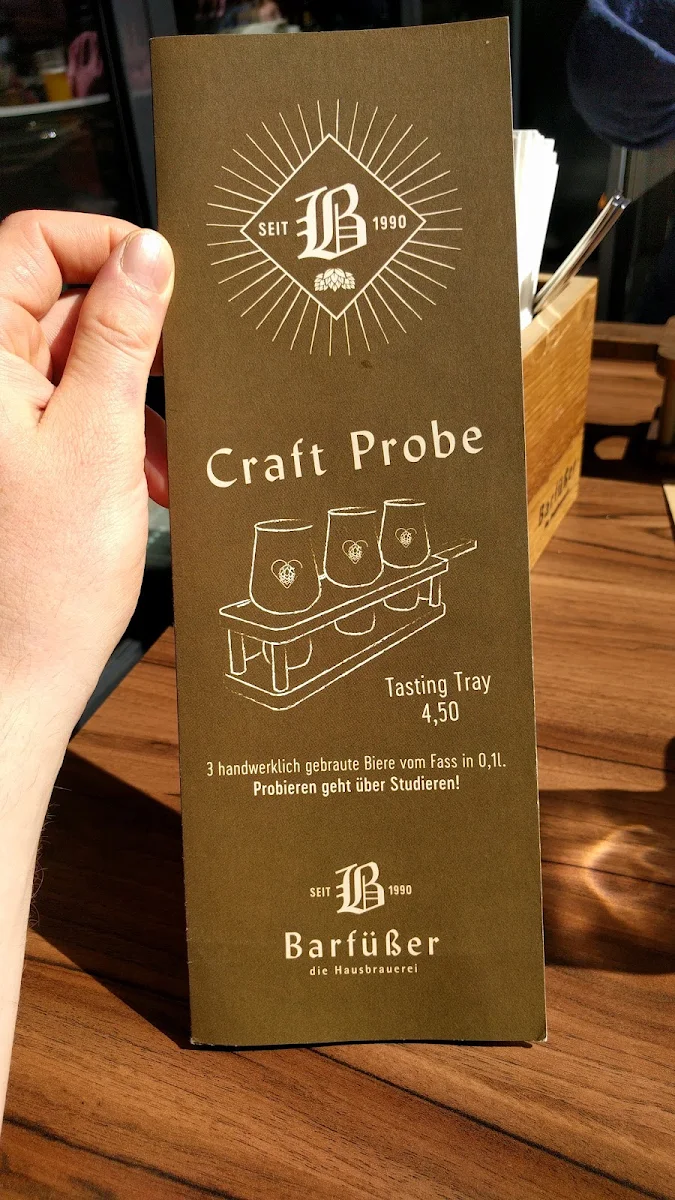 Speisekarte, Konditorei Café Mohrenköpfle Ulm