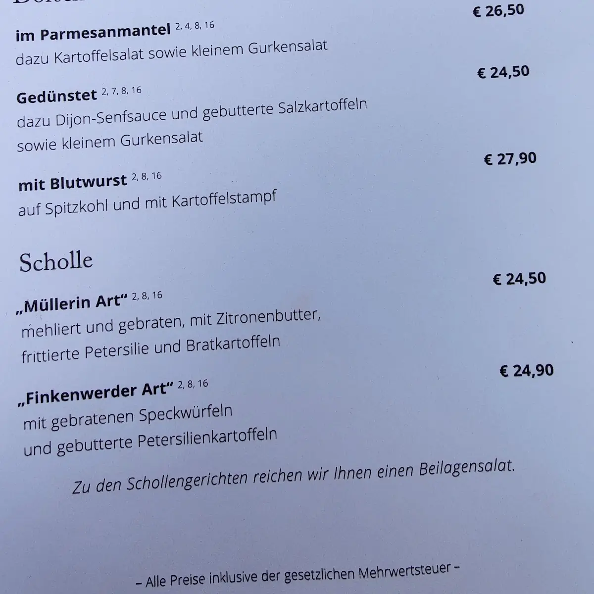 Speisekarte photo 1