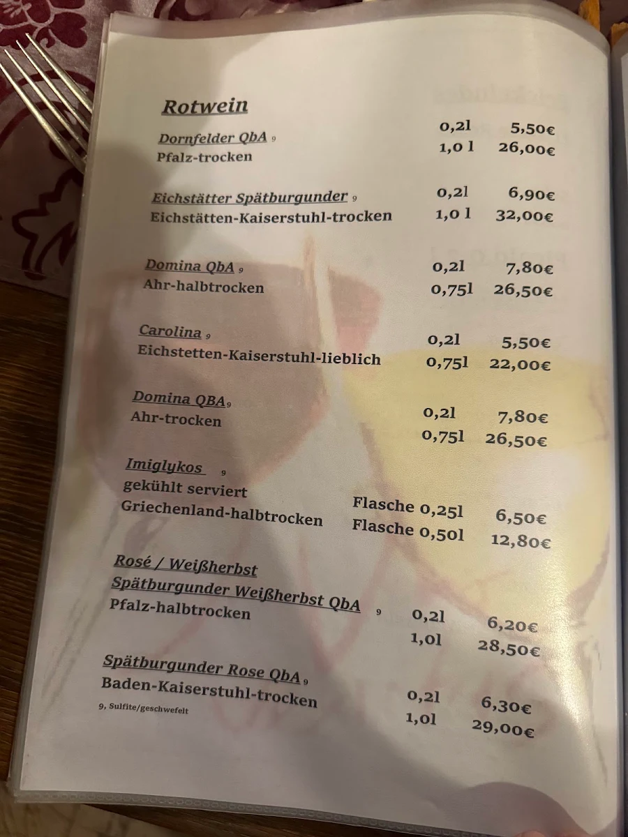 Speisekarte photo 2