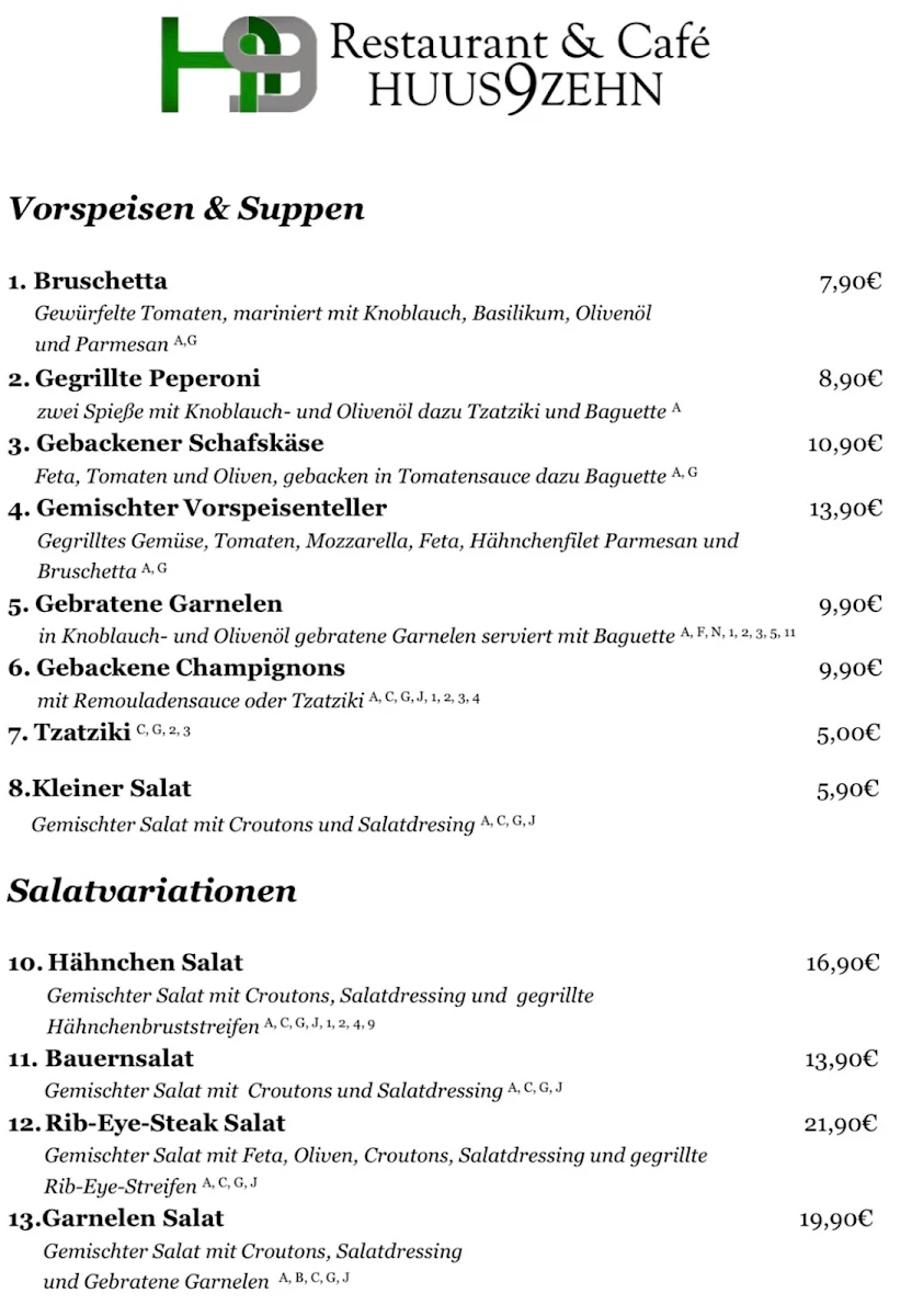 Speisekarte photo 2