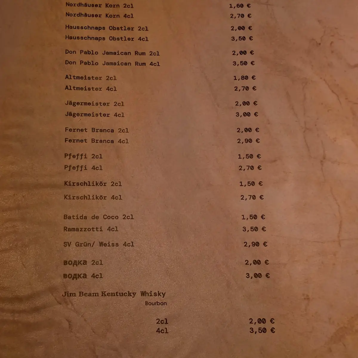 Speisekarte photo 2