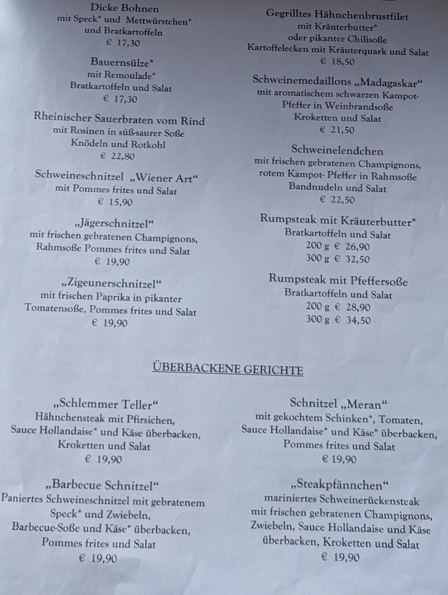 Speisekarte photo 1
