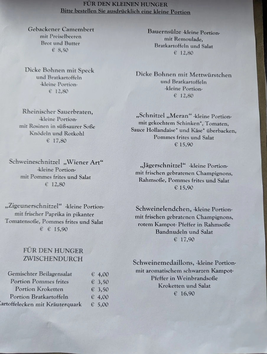 Speisekarte photo 2