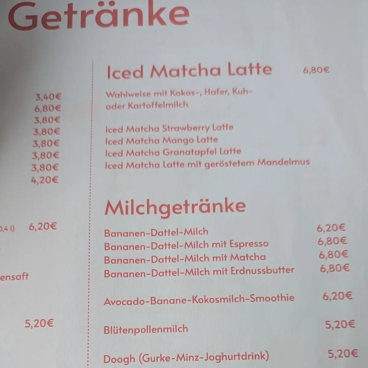 Speisekarte photo 2