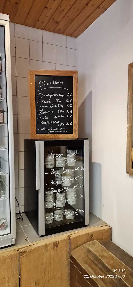 Speisekarte, Sonners Heinehof