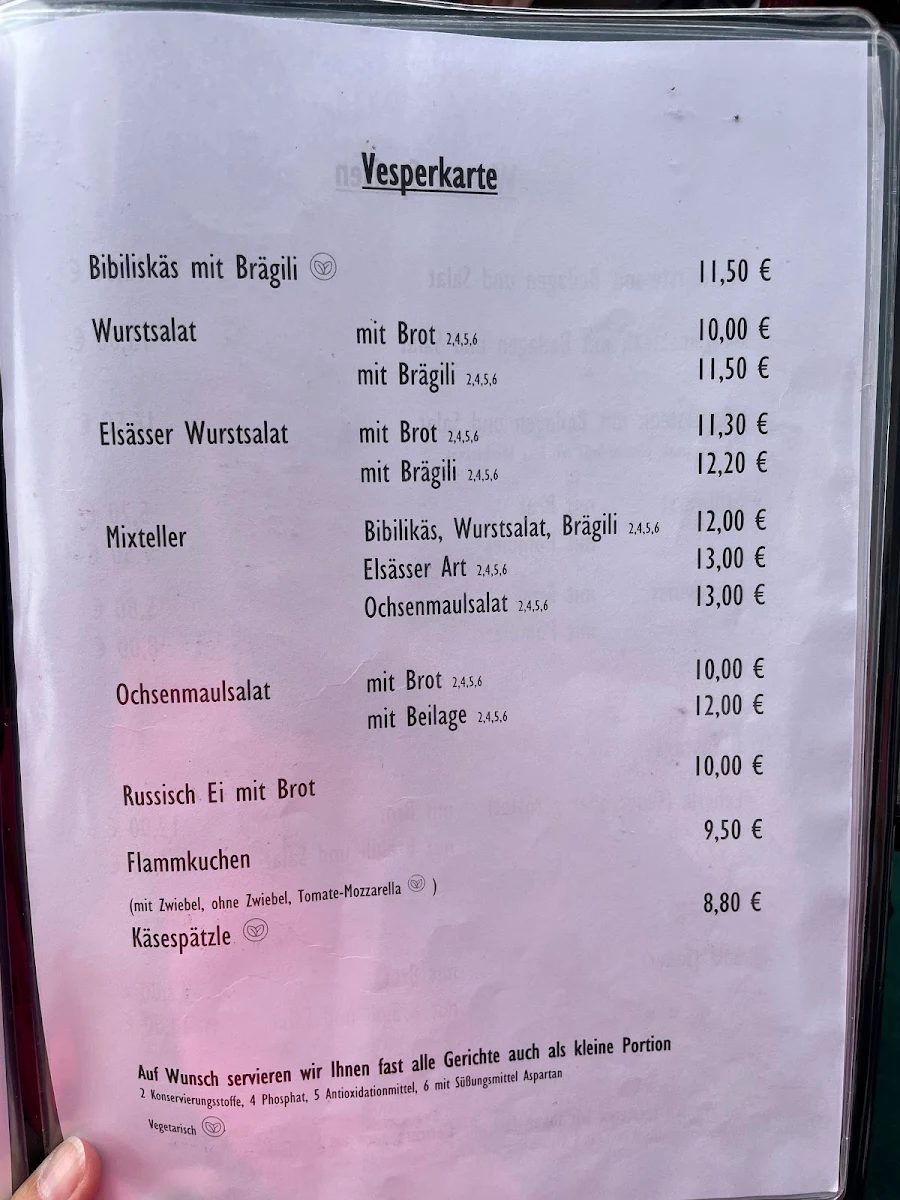 Speisekarte photo 1