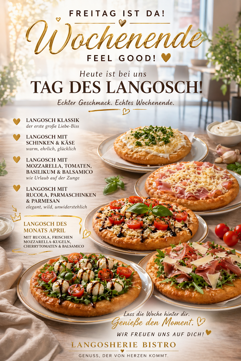 Speisekarte, Bistro Langosherie