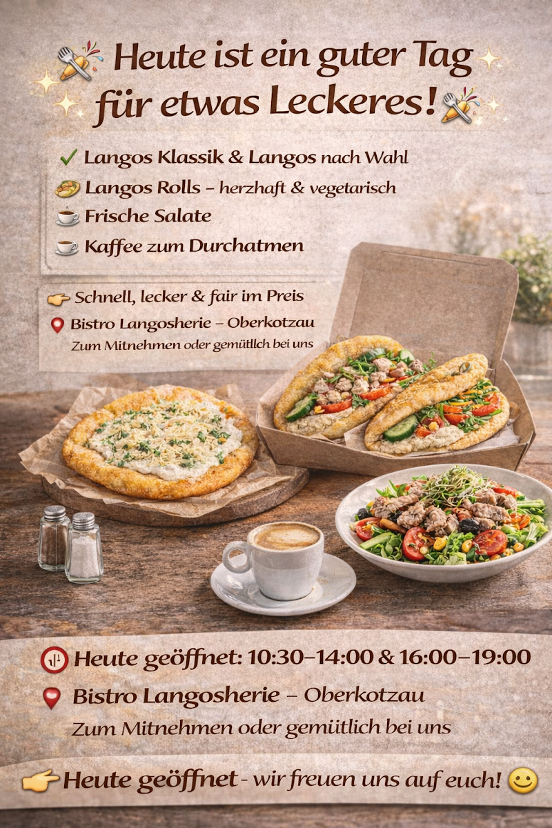 Speisekarte, Bistro Langosherie