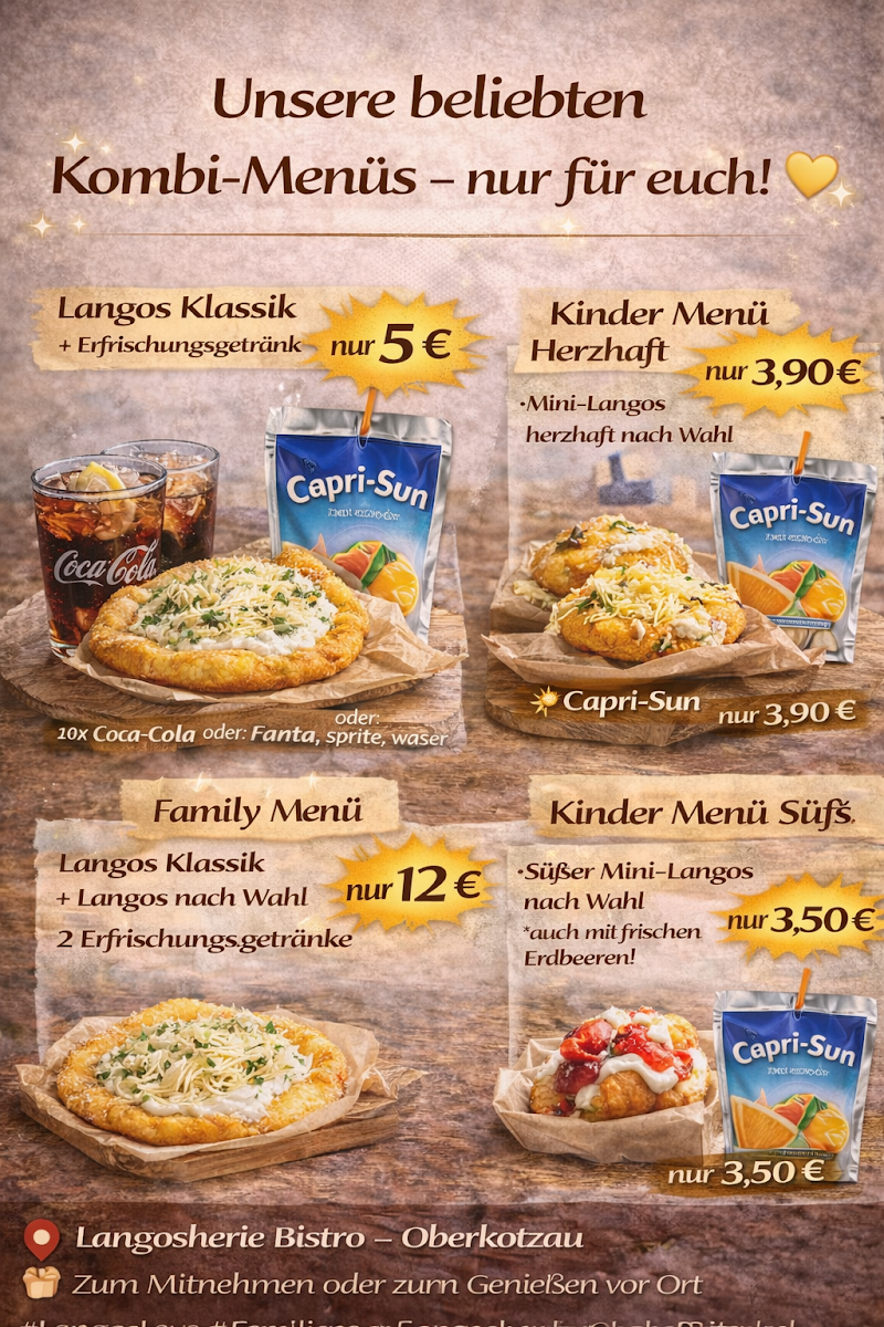 Speisekarte, Bistro Langosherie