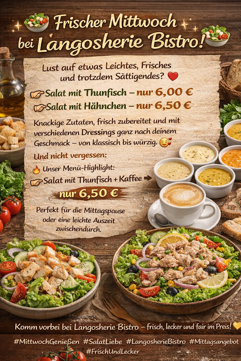 Speisekarte, Bistro Langosherie