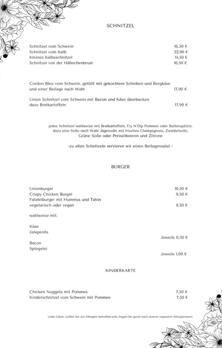 Speisekarte photo 2