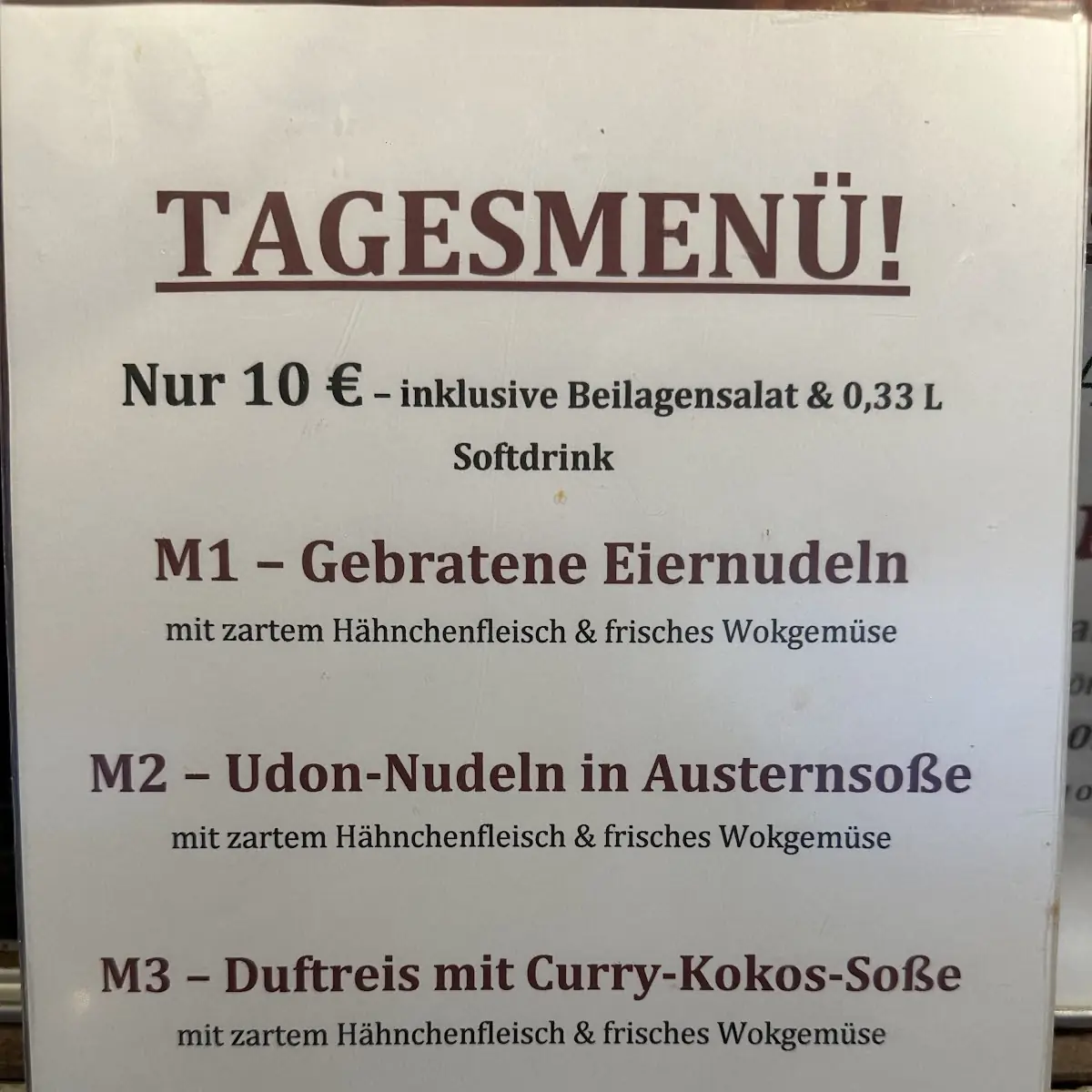 Speisekarte photo 5
