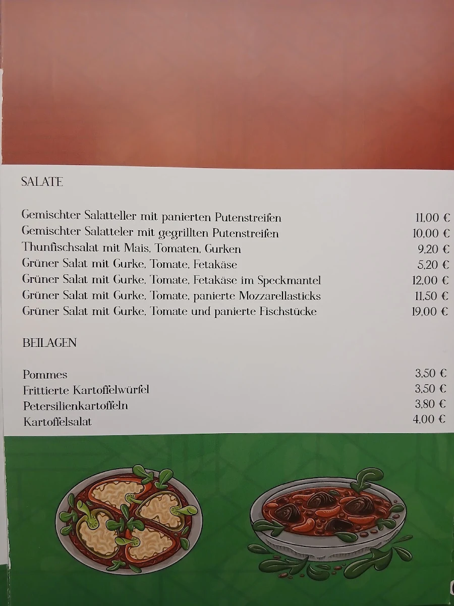 Speisekarte, Harmonie - Ungarische Spezialitäten