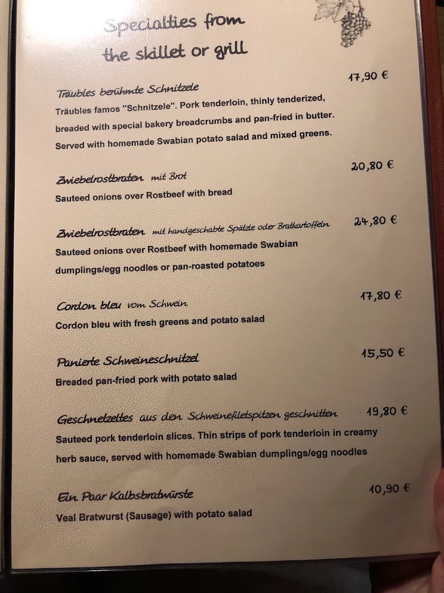 Speisekarte photo 3