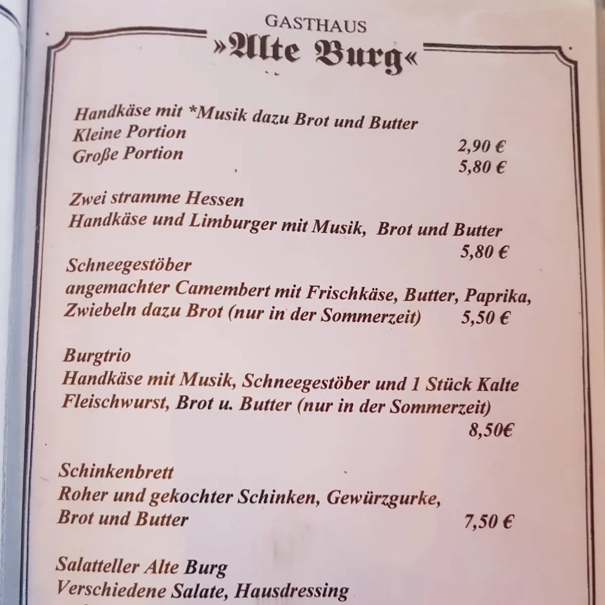 Speisekarte photo 4