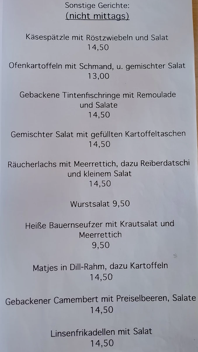 Speisekarte photo 2