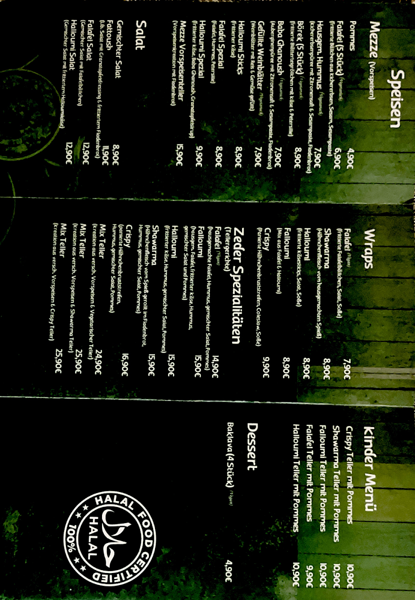 Speisekarte photo 2