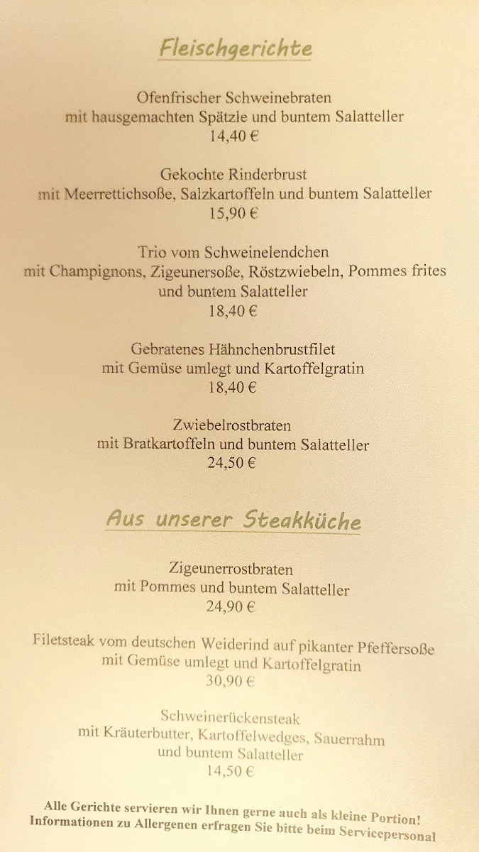 Speisekarte photo 1