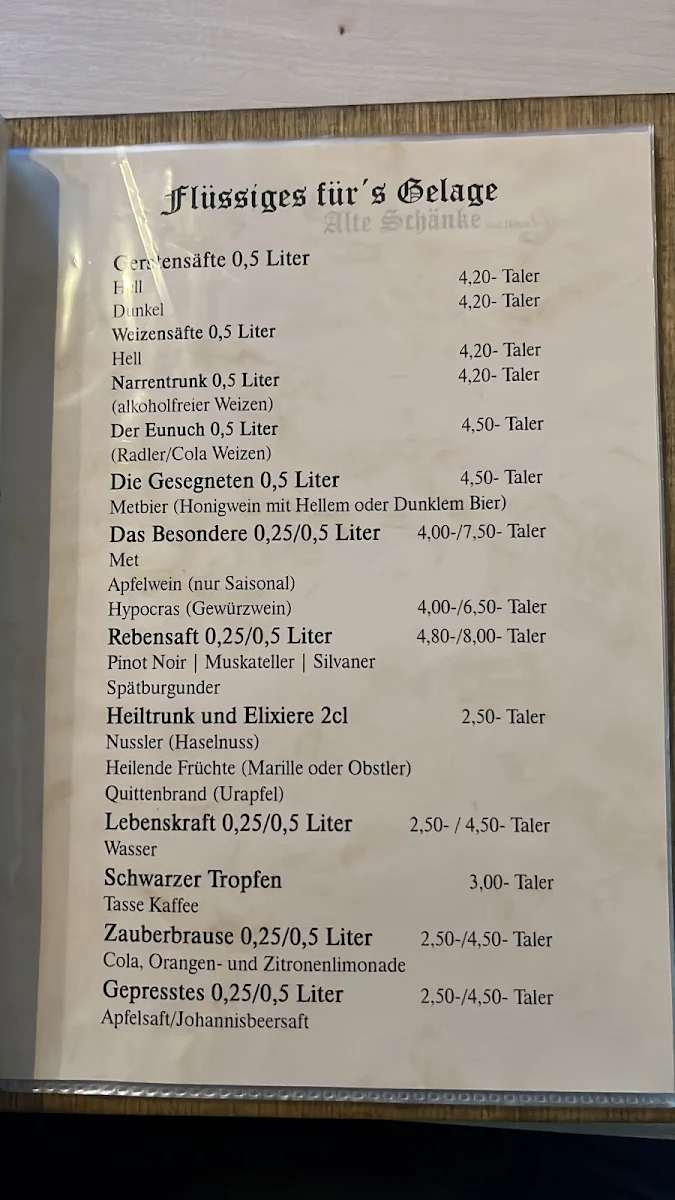 Speisekarte photo 1