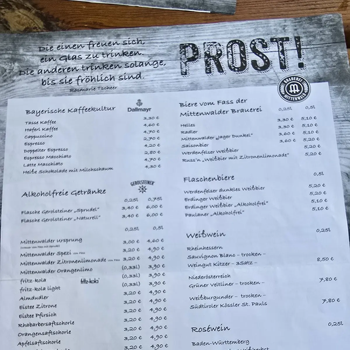 Speisekarte photo 5