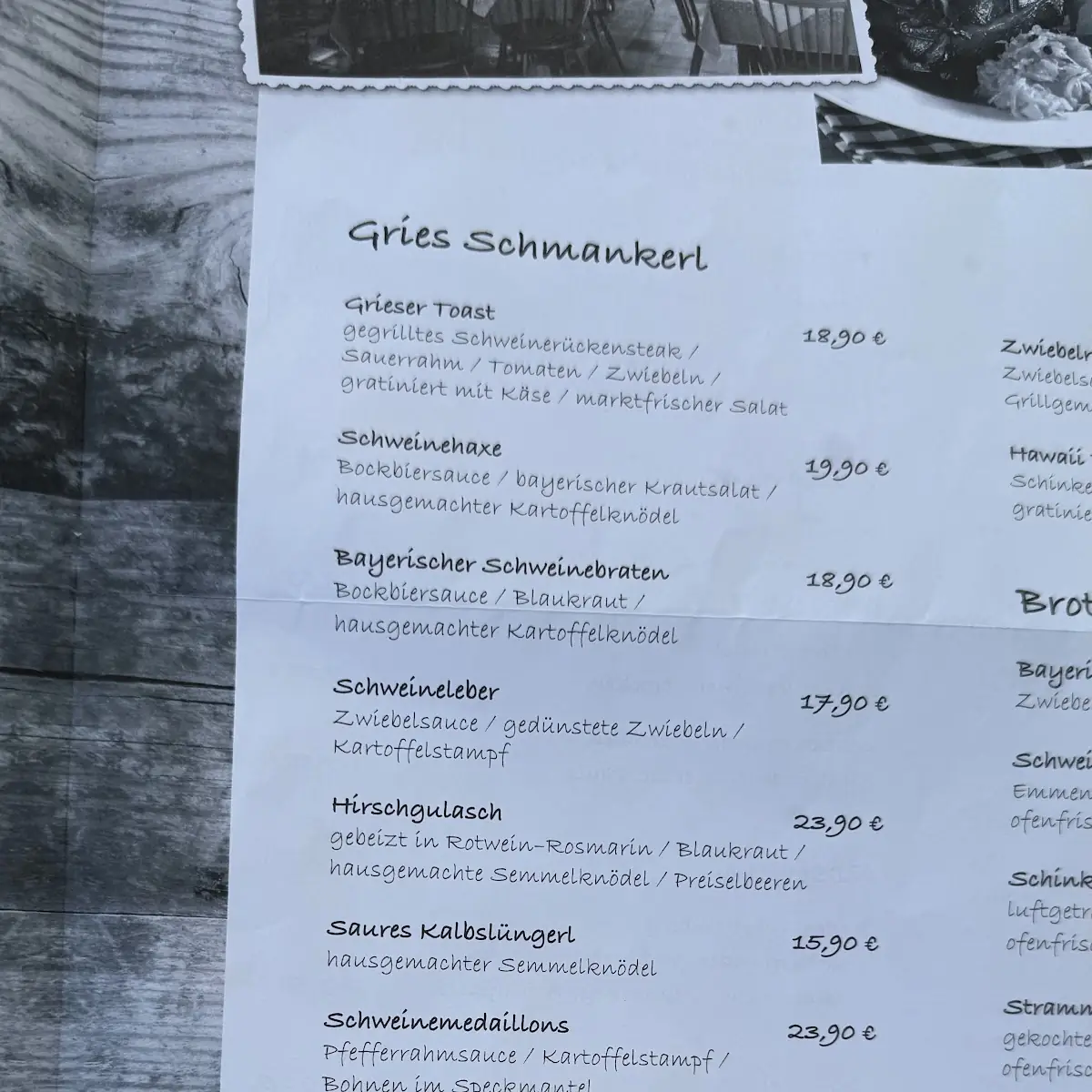 Speisekarte photo 9
