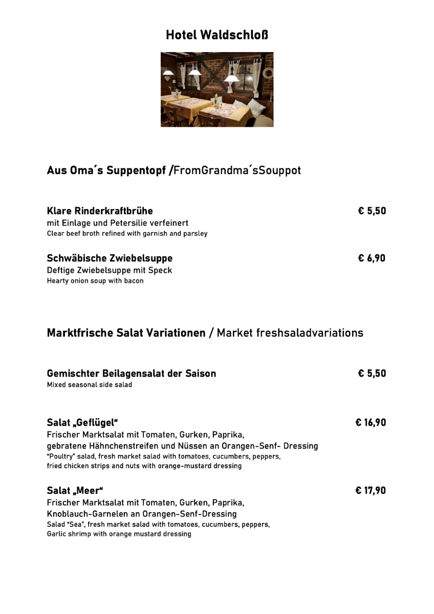Speisekarte photo 2