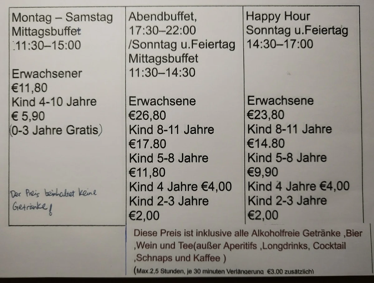 Speisekarte photo 1