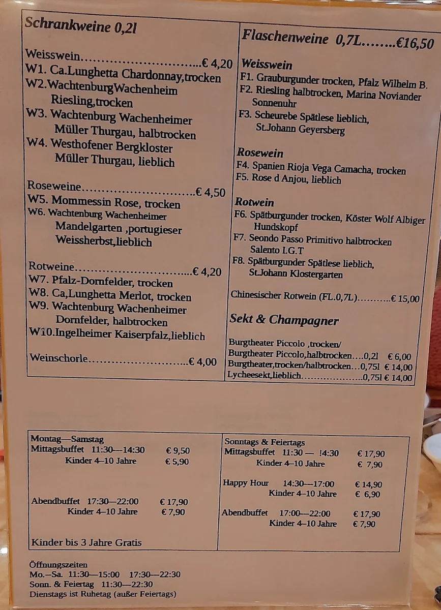 Speisekarte photo 3