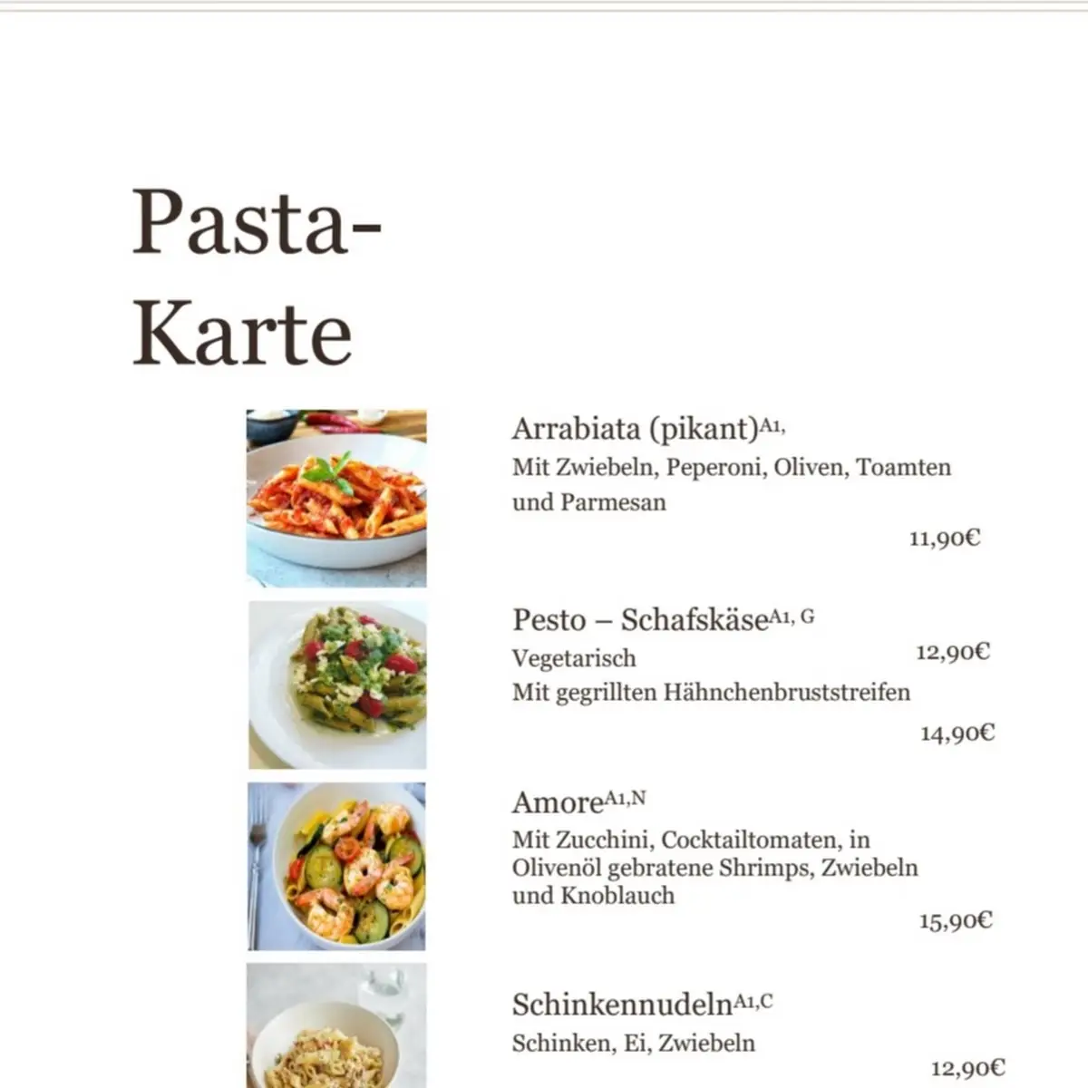 Speisekarte photo 3