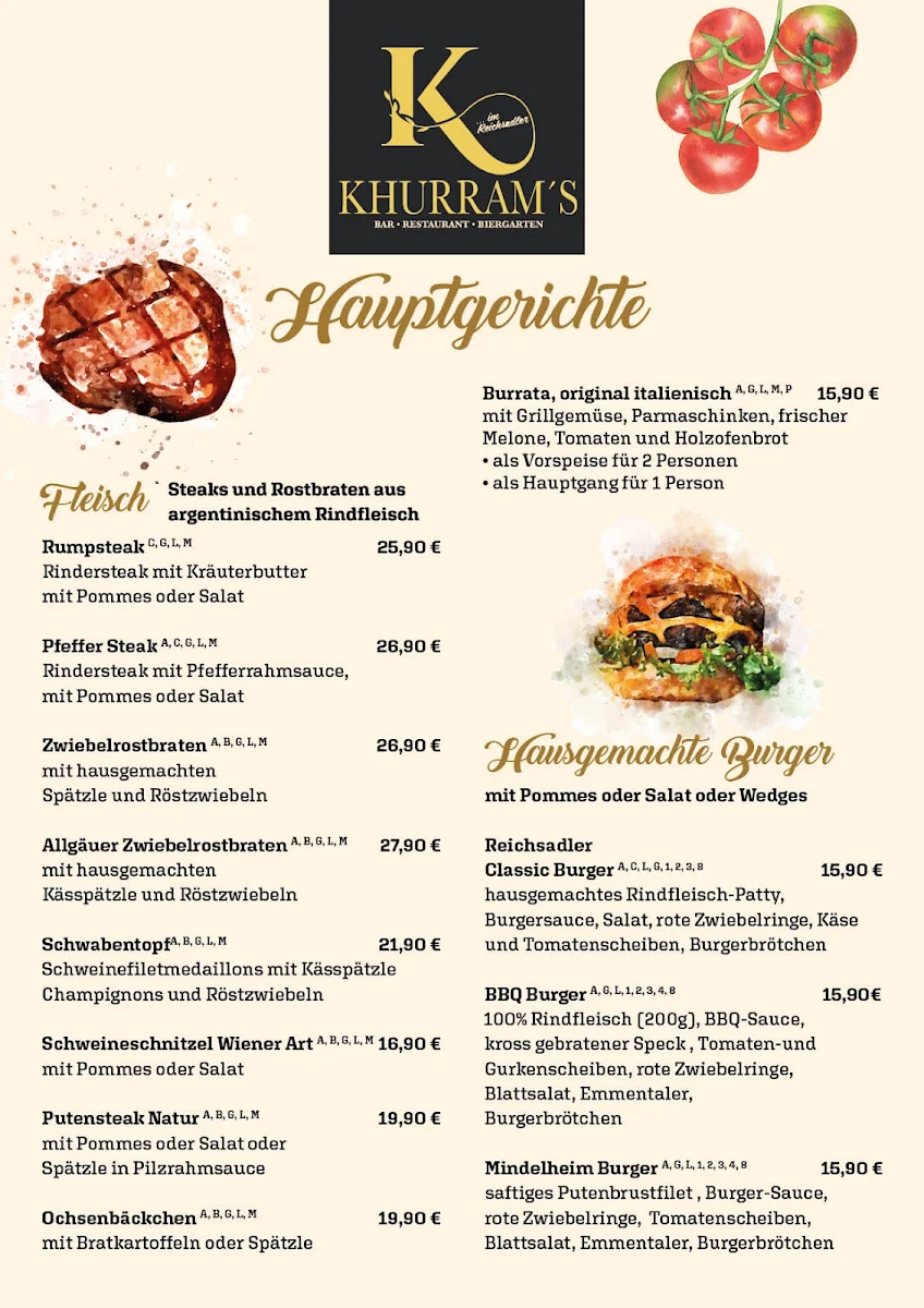 Speisekarte photo 2