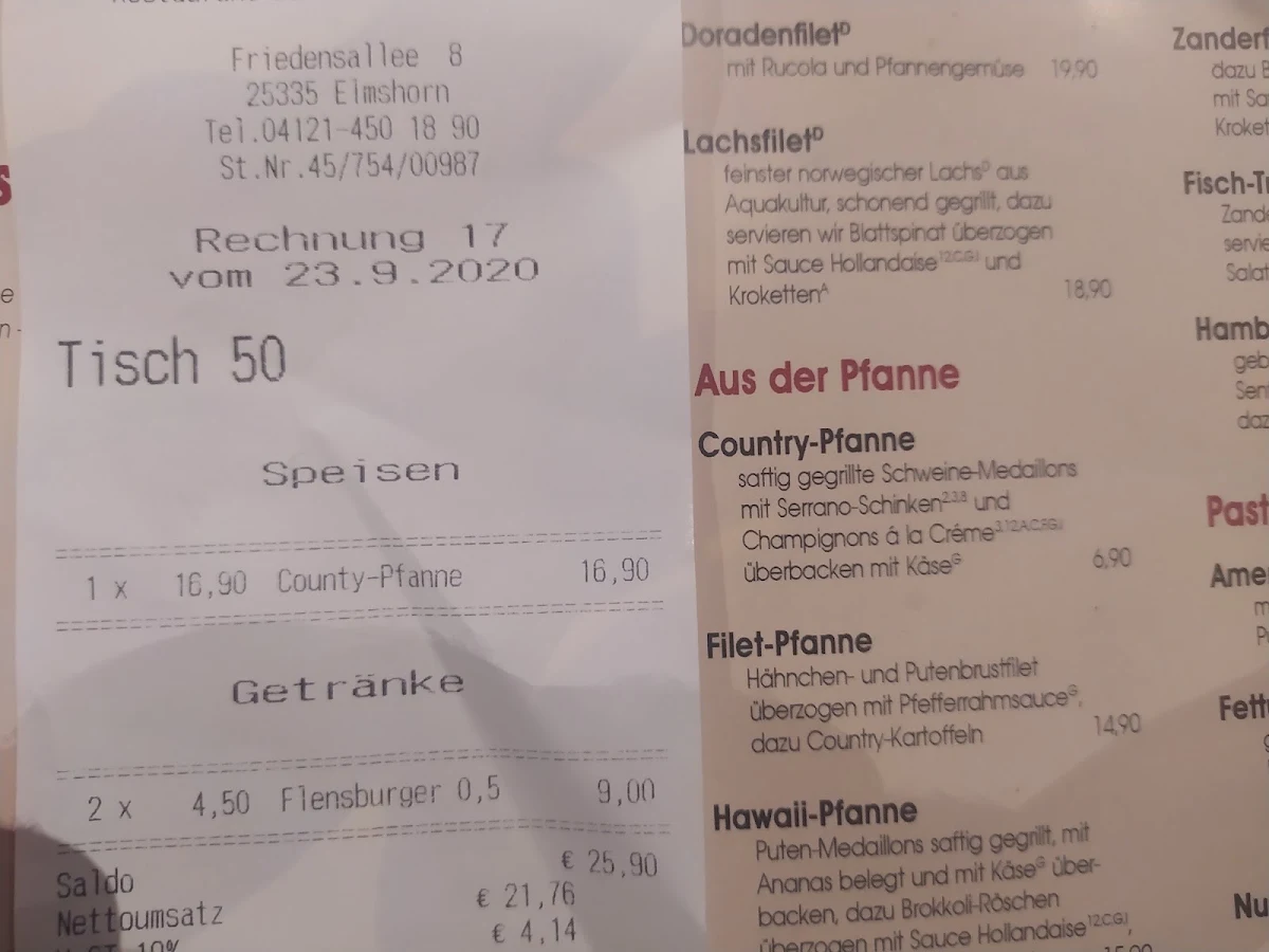Speisekarte photo 10