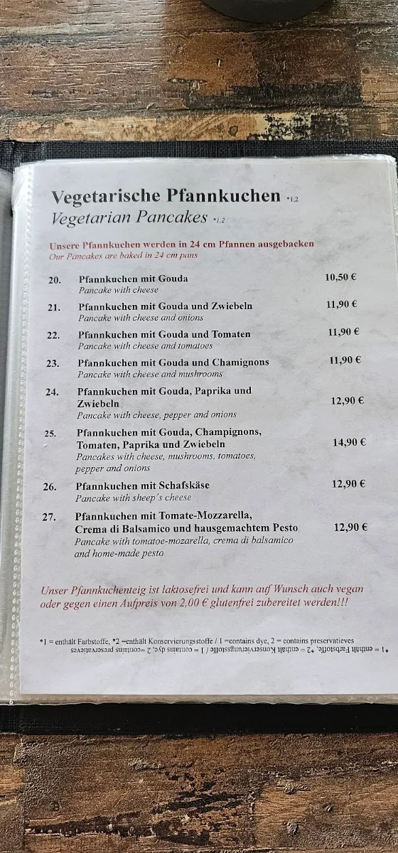 Speisekarte photo 2