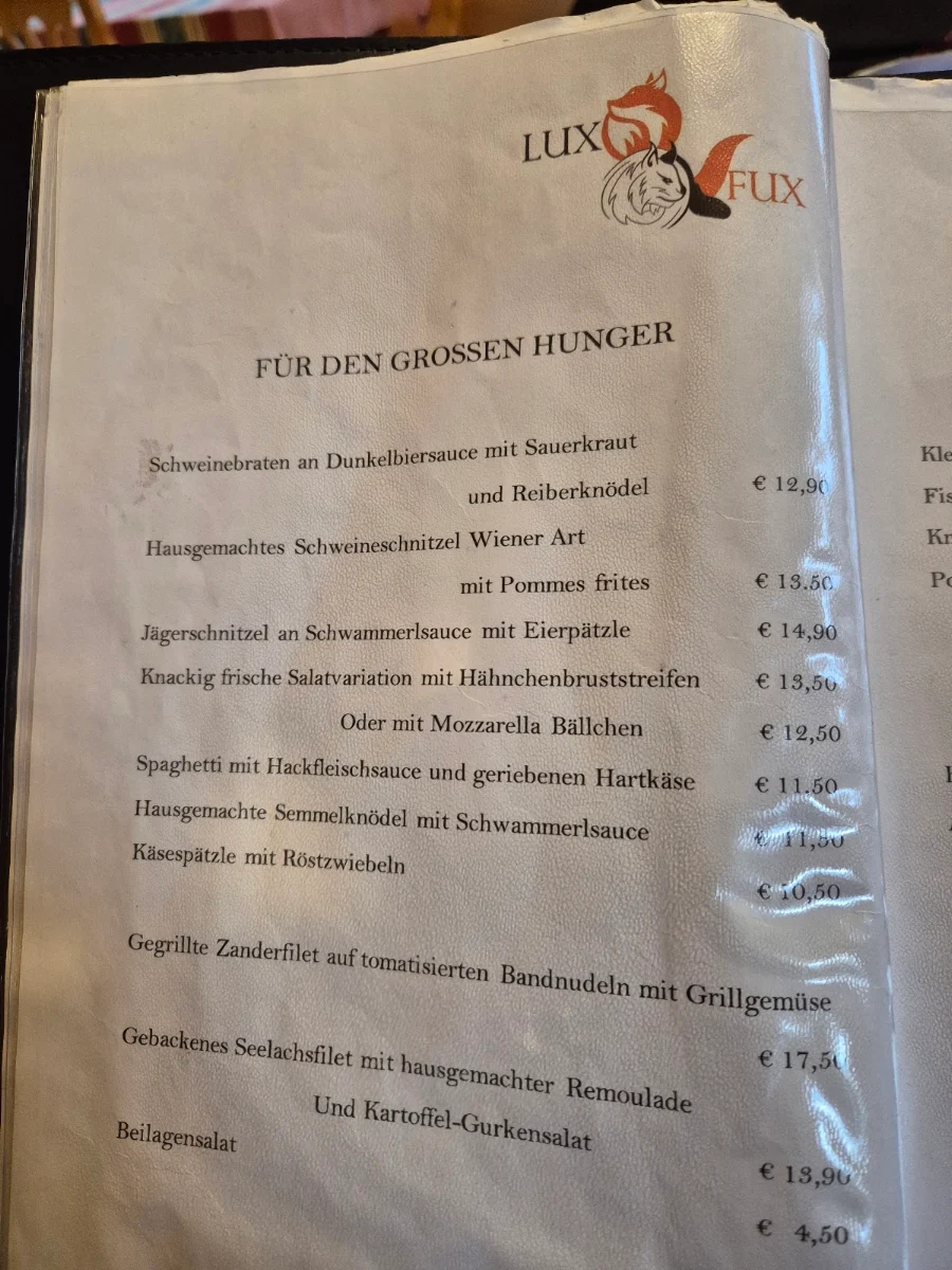 Speisekarte photo 2