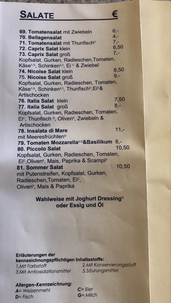 Speisekarte photo 2